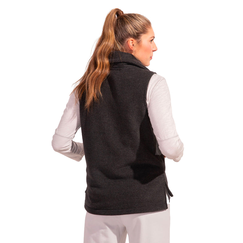 Escape by Habitat Frosted Polar Fleece Vest in Black - 16221-BK