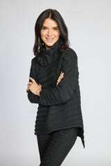 Diagonal Turtleneck by Olivia by Habitat in Black