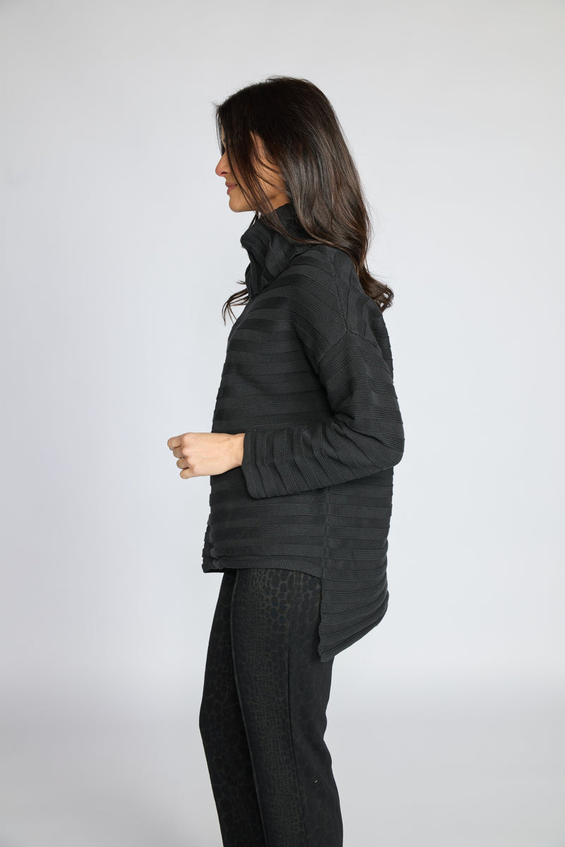 Diagonal Turtleneck by Olivia by Habitat in Black