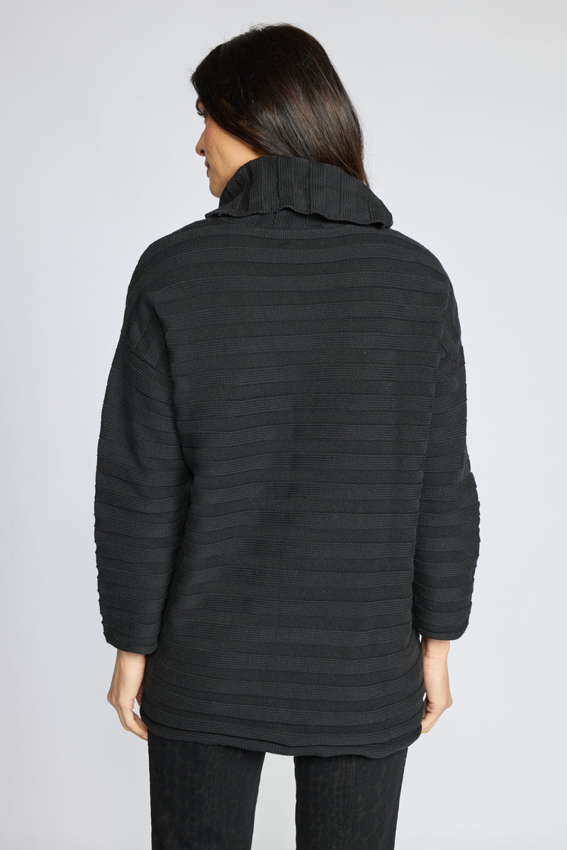 Diagonal Turtleneck by Olivia by Habitat in Black