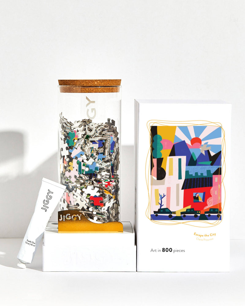 800pc Puzzle & Glue Kit: Escape The City