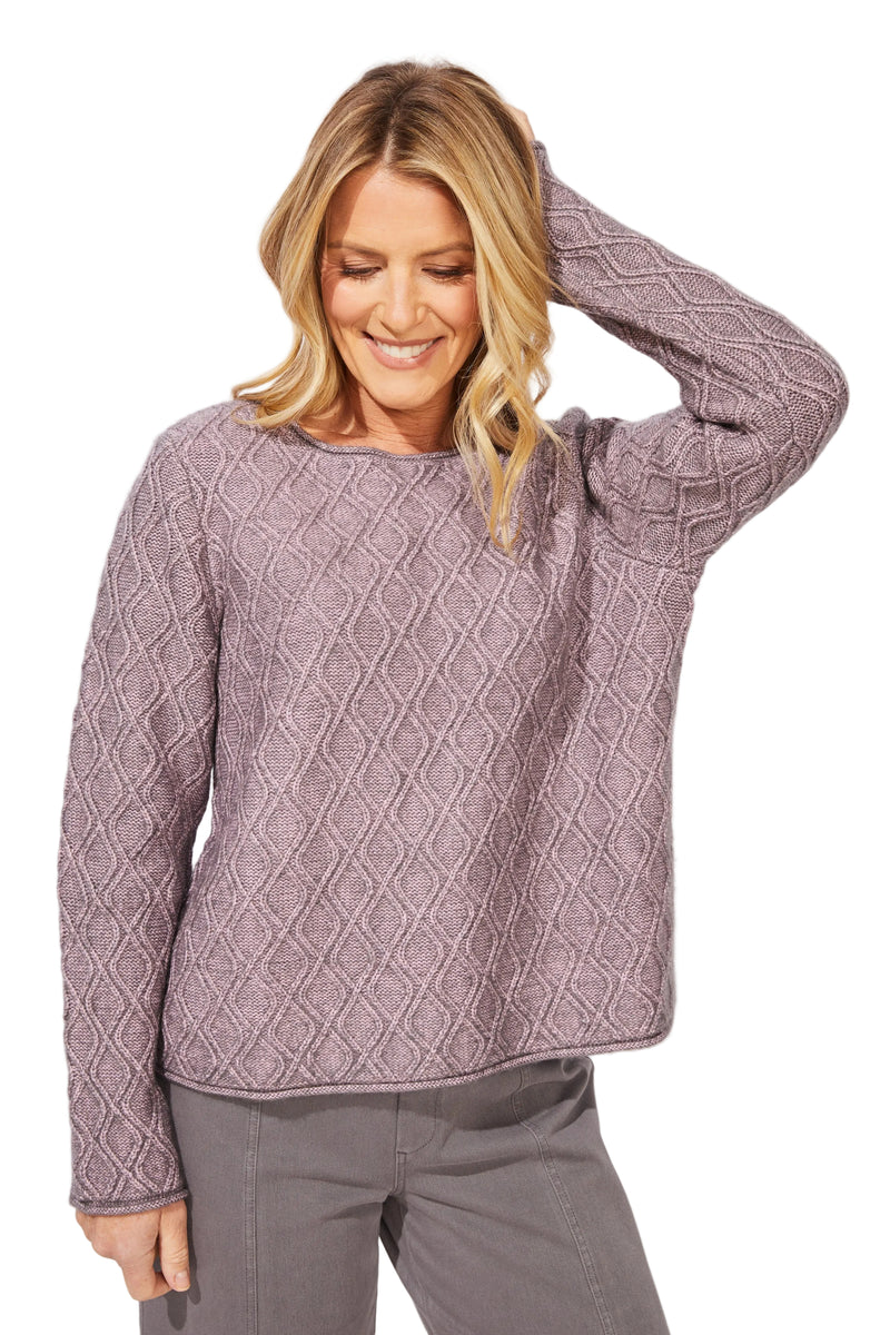 Cozy Diamond Easy Pullover - 93010