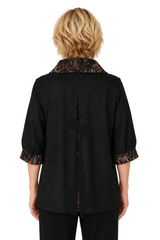 Heathered Sweater Knit Swing Coat - 5131