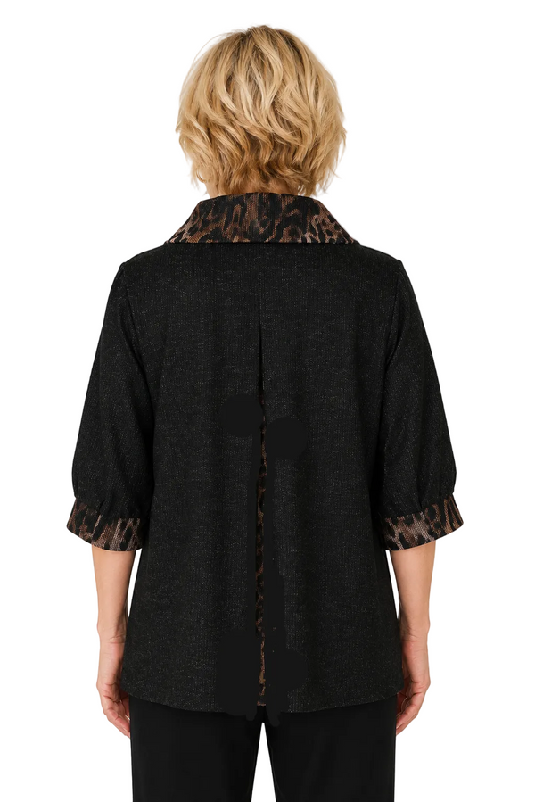 Heathered Sweater Knit Swing Coat - 5131