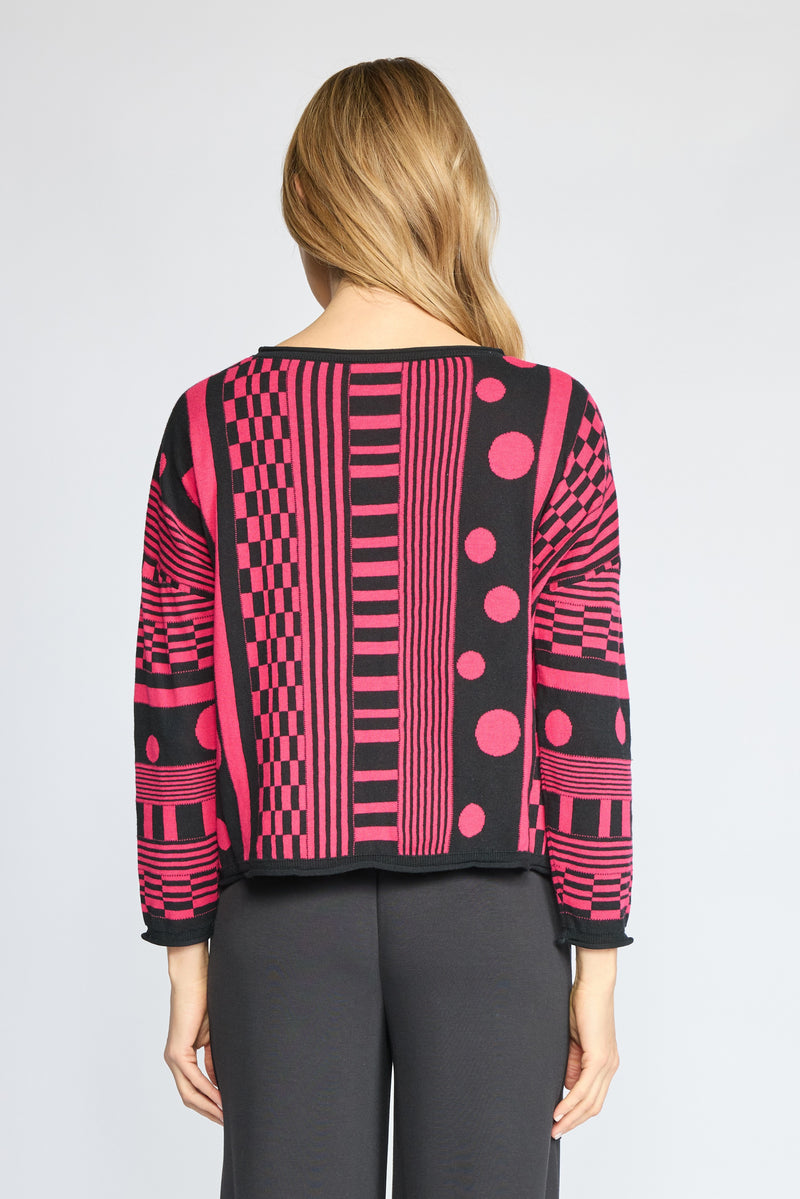 Topper Sweater by Olivia by Habitat in Magenta
