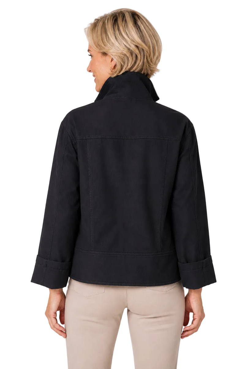 Cargo Jacket in Black- 12251