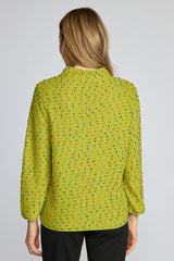 Fleck Funnel Neck by Olivia by Habitat in Pear