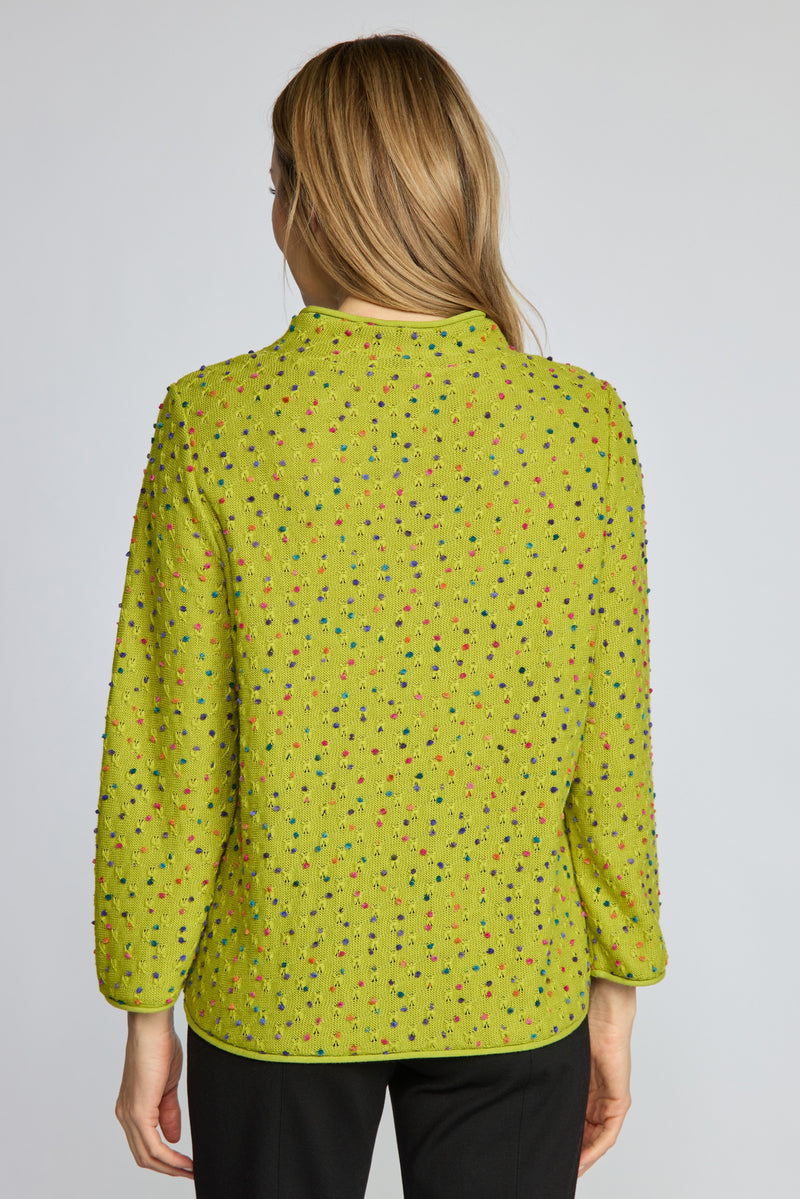 Fleck Funnel Neck by Olivia by Habitat in Pear