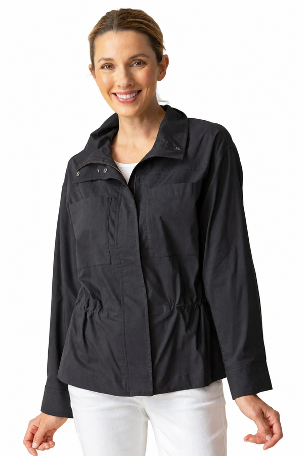 Lightweight Drawstring-Waist Jacket - 17946