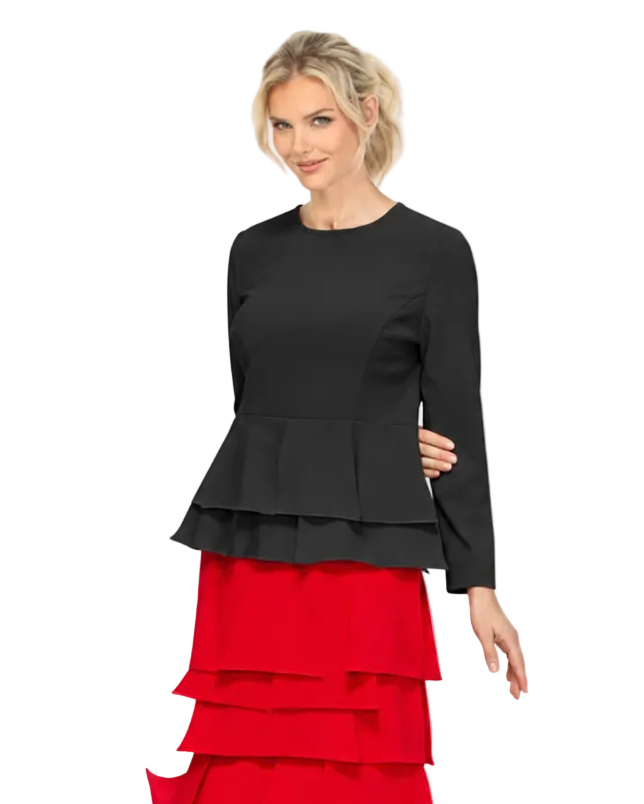 Tiered Peplum Top - 7233T