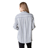 Mixed Stripe Boyfriend Shirt - 45810