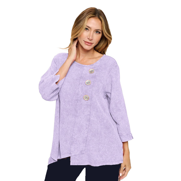 Mineral Wash Cotton Tunic in Lavender - CG-102-LAV