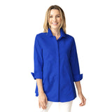 The "One" Shirt with Built in Pockets in Sapphire - 15019-SPR