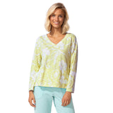 Peruvian Cotton Vintage Scroll Hi-Lo Tee - 11622