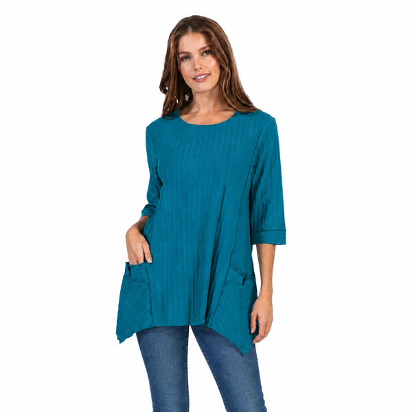 Ribbed Pocket Tunic - CS330 - Plus Sizes Only!