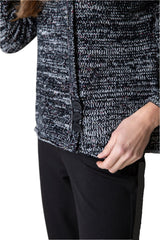 Tweedy Chenille Button Cowl Pullover - 87721