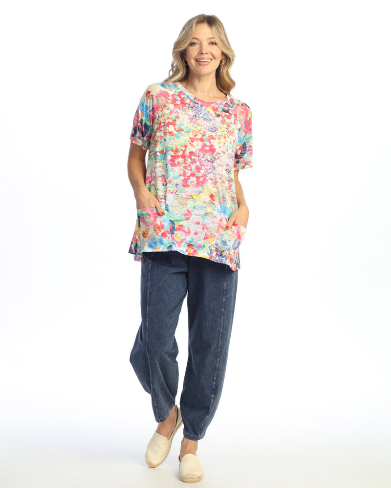 "Meadows" Burnout Tunic Top - AJ1-2085