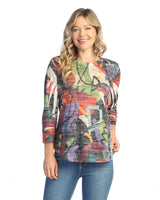 "Ponderosa" Burnout Tunic Top - AJ2-1963