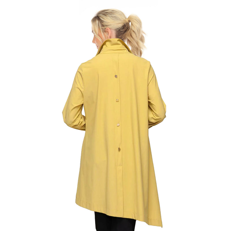 Long Asymmetric Tunic Shirt in Mustard - 7513B-MST