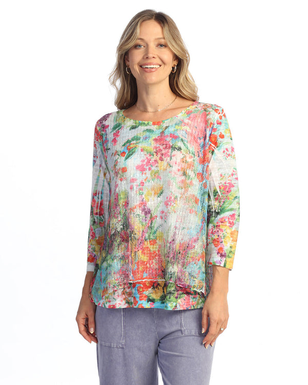 Boucle Mesh Tunic Top - BC4