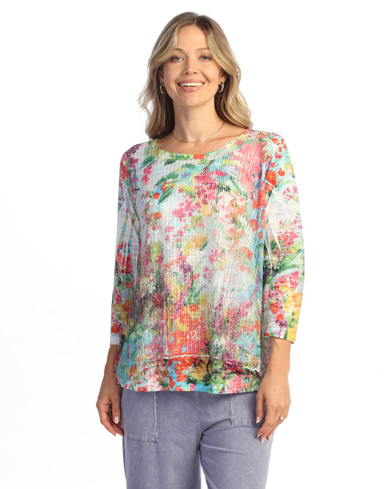 Boucle Mesh Tunic Top - BC4