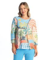 Boucle Mesh Tunic Top - BC4