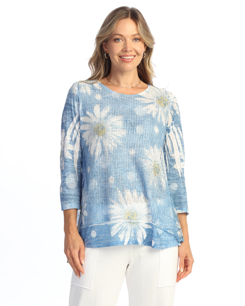 Boucle Mesh Tunic Top - BC4