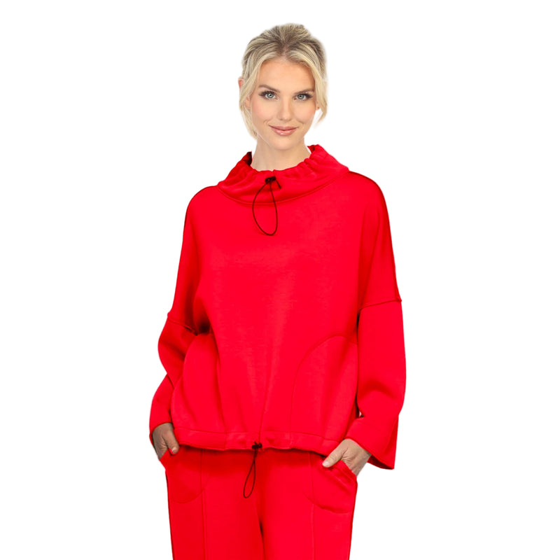 High Collar Pocket Pullover-7169T