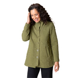 Box Quilt Shirttail Jacket in Olive - 53315-OLV