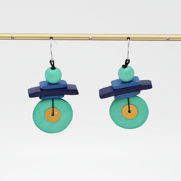 Assuta Teal Drop Earrings