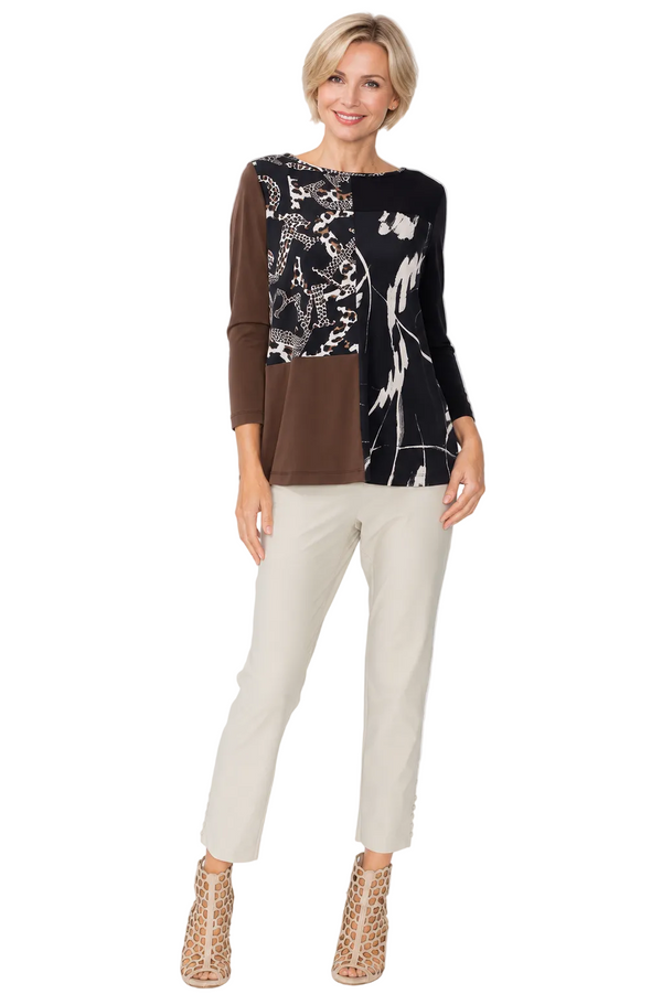 Abstract Colorblock Tunic - C1211T