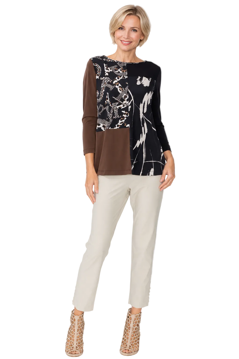 Abstract Colorblock Tunic - C1211T