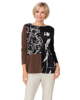 Abstract Colorblock Tunic - C1211T