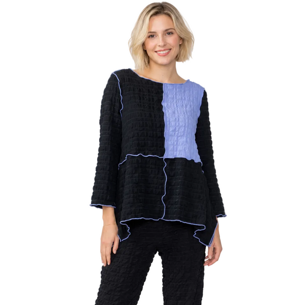 Colorblock Pucker Top - C1251T