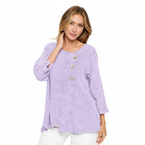 Mineral Wash Cotton Tunic in Lavender - CG102-LAV