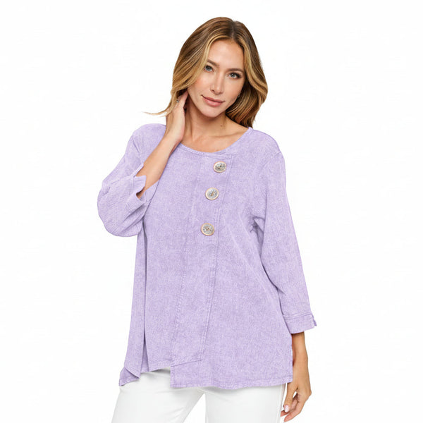 Mineral Wash Cotton Tunic in Lavender - CG102-LAV