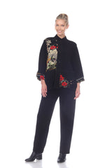 Floral Asian Garden Print Jacket - CM65-AG