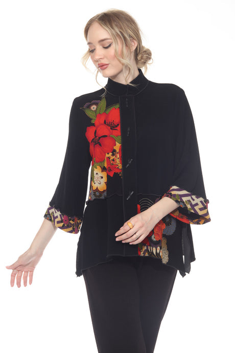 Floral Print Jacket - CM65-3FL