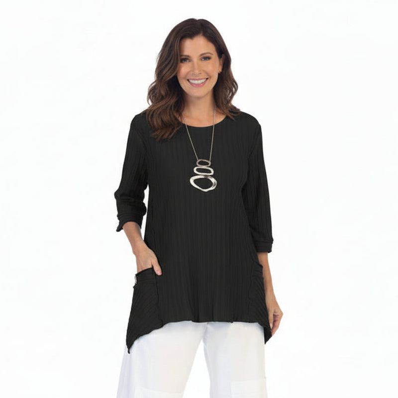Textured Ribbed Cotton Tunic - CS330