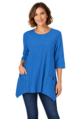 Textured Ribbed Cotton Tunic - CS330