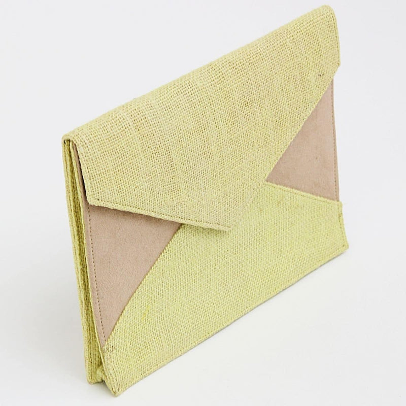 Handcrafted Yellow Statement Clutch by Sylca