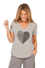 Needlepoint V-Neck Tee - 45900