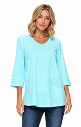 Soft Cotton V-Neck Tunic - C2002