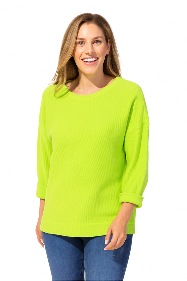 Cool Breeze Cotton Terry Pullover in Daquiri  - 20015 - Size S Only!