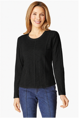 Cotton Pebble Princess Seamed Tee - 27544