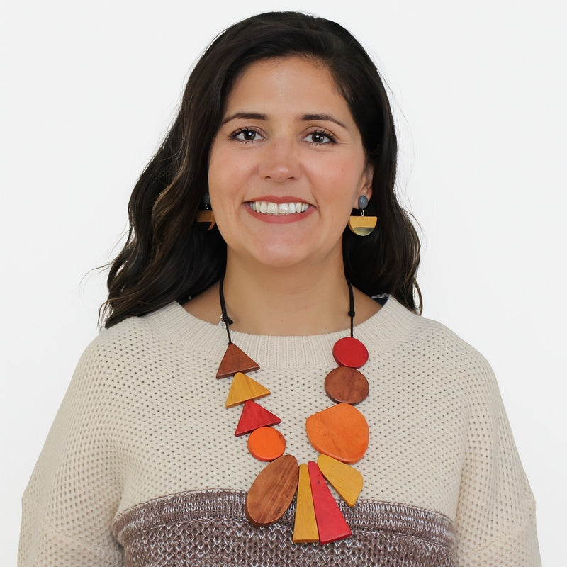 Orange Long Alexis Necklace