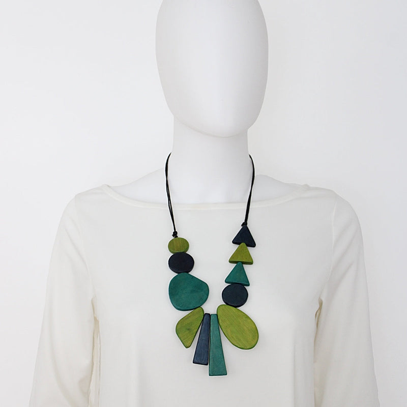Green Long Alexis Adjustable Necklace