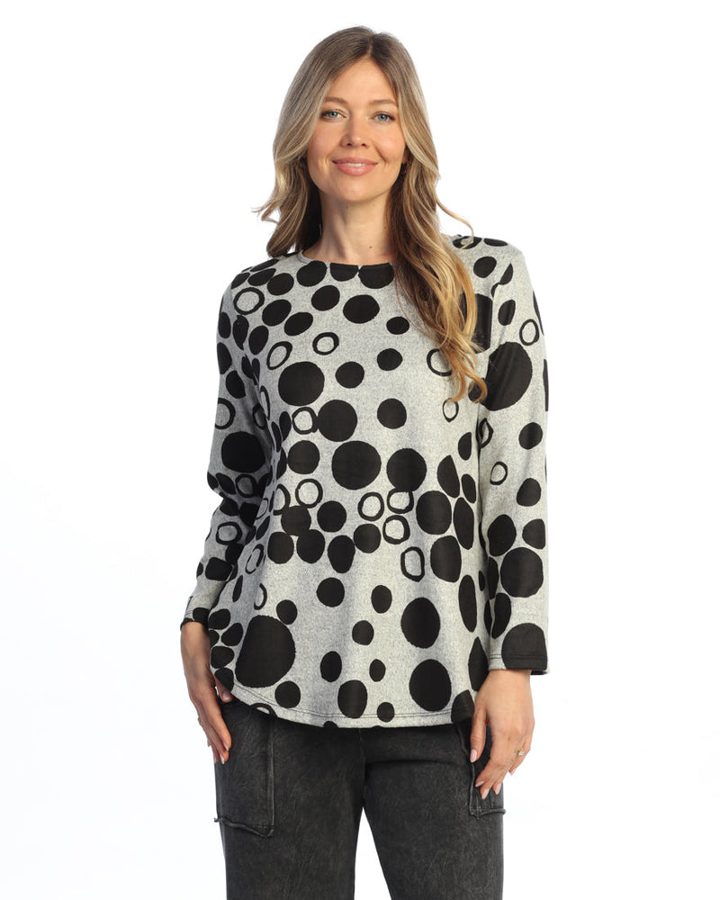 French Brushed Round Neck Knit Top - FB10