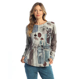 French Brushed Round Neck Knit Top - FB10