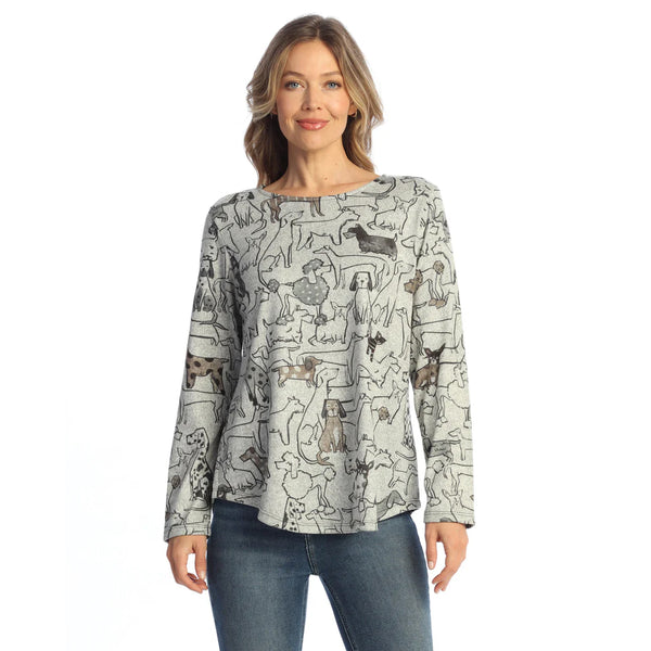 French Brushed Round Neck Knit Top - FB10